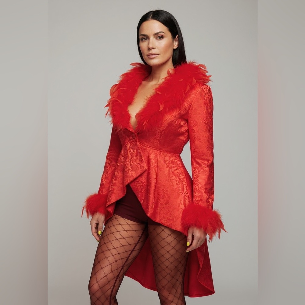 SPICY CRUSHES AND WISHES BROCADE COAT — NWT — XS — Dolls Kill